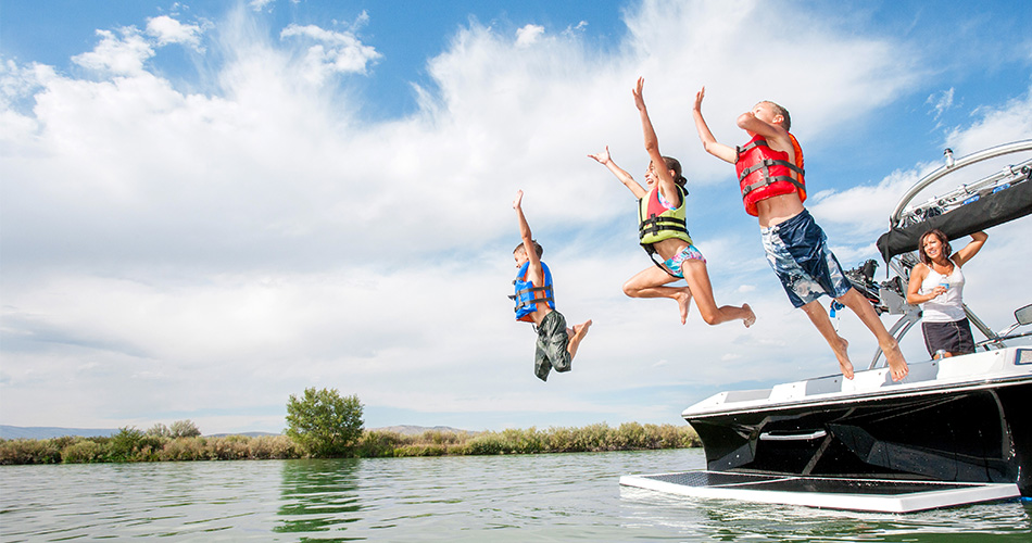 family boating